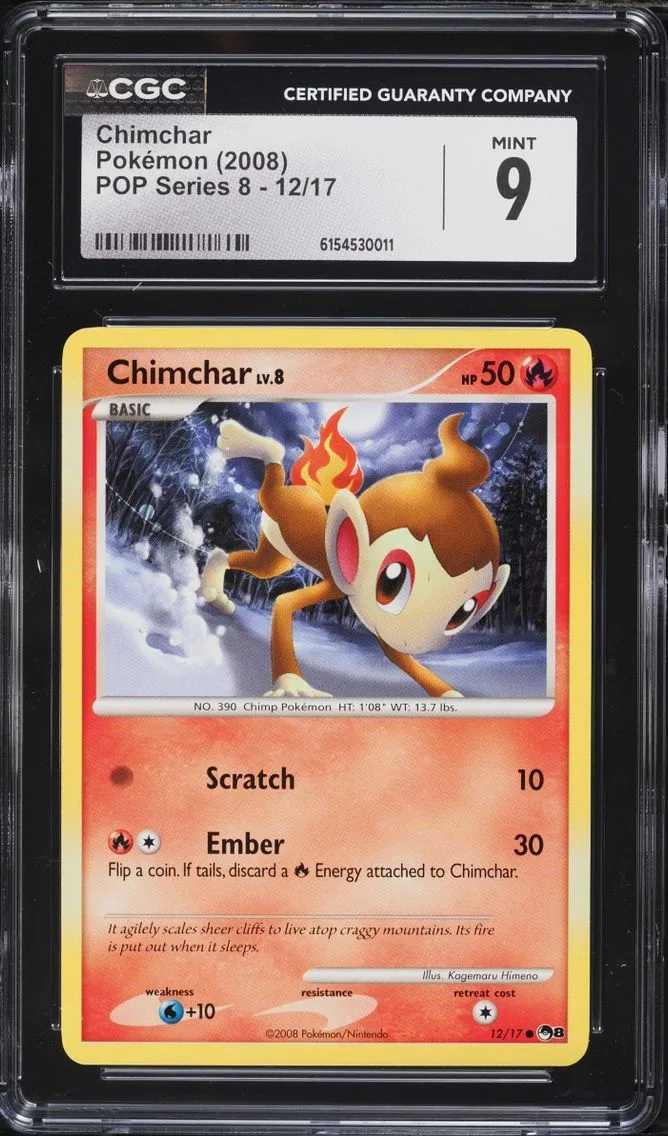 POP Series 8 Chimchar CGC 9